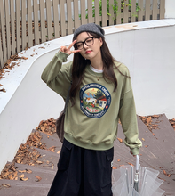 画像をギャラリービューアに読み込む, 【50%オフ】チーズケーキを買いに行く日のグラフィックスウェット_N1531