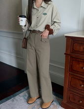 画像をギャラリービューアに読み込む, 【40%オフ】おしゃれな彼に褒められたフラップポケットストレートパンツ_N1559