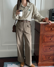 画像をギャラリービューアに読み込む, 【40%オフ】おしゃれな彼に褒められたフラップポケットストレートパンツ_N1559