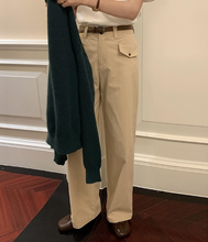 画像をギャラリービューアに読み込む, 【40%オフ】おしゃれな彼に褒められたフラップポケットストレートパンツ_N1559