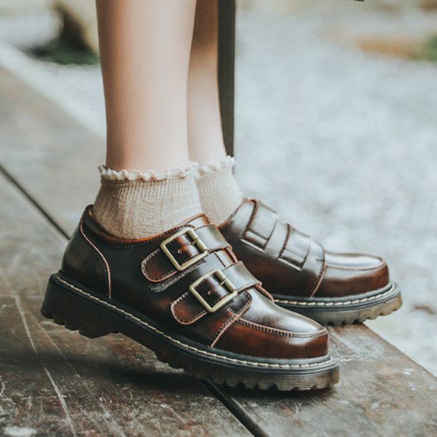 ロンドンガールのダブルストラップ本革ローファー_N1594 – coko tokyo ロンドンガールのダブルストラップ本革ローファー_N1594 – coko tokyo