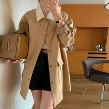 画像をギャラリービューアに読み込む, 海外旅行を楽しむ私のバイカラーステンカラーコート_N1607