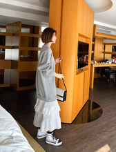 画像をギャラリービューアに読み込む, パスタランチを食べる日の裾ティアードスウェットワンピース_N1613