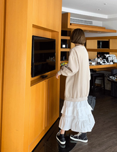 画像をギャラリービューアに読み込む, パスタランチを食べる日の裾ティアードスウェットワンピース_N1613
