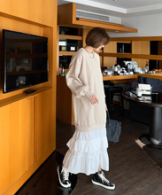画像をギャラリービューアに読み込む, パスタランチを食べる日の裾ティアードスウェットワンピース_N1613
