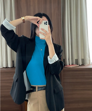 画像をギャラリービューアに読み込む, 休日に図書館へ行く女の子のテーラードオーバージャケット_N2113