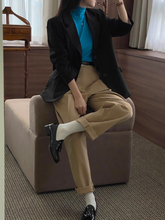 画像をギャラリービューアに読み込む, 休日に図書館へ行く女の子のテーラードオーバージャケット_N2113