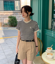 画像をギャラリービューアに読み込む, パリのカフェでブランチした日のワッフルボーダーTシャツ_N2121