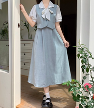 画像をギャラリービューアに読み込む, 秘密の庭園で出会ったあの子のリボンタイワンピース_N2212