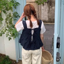 画像をギャラリービューアに読み込む, おしゃれなあの子が着ていたバックリボンビスチェトップス_N2672