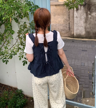 画像をギャラリービューアに読み込む, おしゃれなあの子が着ていたバックリボンビスチェトップス_N2672