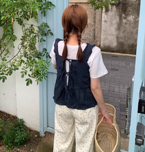 画像をギャラリービューアに読み込む, おしゃれなあの子が着ていたバックリボンビスチェトップス_N2672