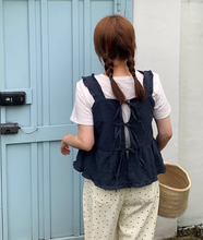 画像をギャラリービューアに読み込む, おしゃれなあの子が着ていたバックリボンビスチェトップス_N2672