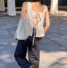 画像をギャラリービューアに読み込む, おしゃれなあの子が着ていたバックリボンビスチェトップス_N2672