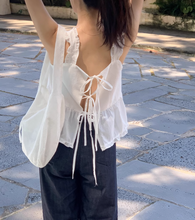 画像をギャラリービューアに読み込む, おしゃれなあの子が着ていたバックリボンビスチェトップス_N2672