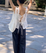 画像をギャラリービューアに読み込む, おしゃれなあの子が着ていたバックリボンビスチェトップス_N2672