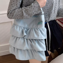 画像をギャラリービューアに読み込む, コットンキャンディーが好きな女の子のフリルトートバッグ_N3487