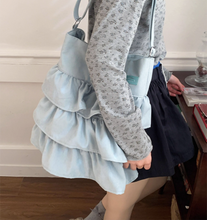 画像をギャラリービューアに読み込む, コットンキャンディーが好きな女の子のフリルトートバッグ_N3487