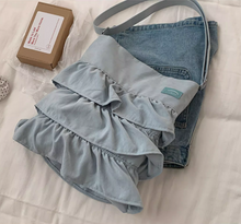 画像をギャラリービューアに読み込む, コットンキャンディーが好きな女の子のフリルトートバッグ_N3487