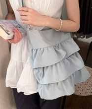 画像をギャラリービューアに読み込む, コットンキャンディーが好きな女の子のフリルトートバッグ_N3487