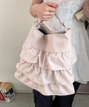 画像をギャラリービューアに読み込む, コットンキャンディーが好きな女の子のフリルトートバッグ_N3487