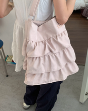 画像をギャラリービューアに読み込む, コットンキャンディーが好きな女の子のフリルトートバッグ_N3487