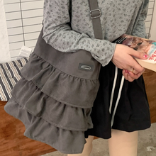 画像をギャラリービューアに読み込む, コットンキャンディーが好きな女の子のフリルトートバッグ_N3487