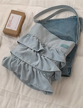 画像をギャラリービューアに読み込む, コットンキャンディーが好きな女の子のフリルトートバッグ_N3487