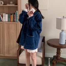 画像をギャラリービューアに読み込む, オシャレな彼に貸してもらったオーバーサイズデニムジャケット_N3493