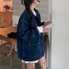 画像をギャラリービューアに読み込む, オシャレな彼に貸してもらったオーバーサイズデニムジャケット_N3493