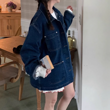 画像をギャラリービューアに読み込む, オシャレな彼に貸してもらったオーバーサイズデニムジャケット_N3493