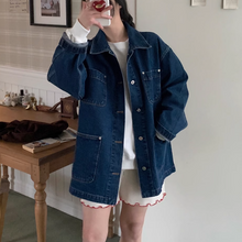 画像をギャラリービューアに読み込む, オシャレな彼に貸してもらったオーバーサイズデニムジャケット_N3493