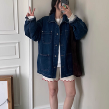 画像をギャラリービューアに読み込む, オシャレな彼に貸してもらったオーバーサイズデニムジャケット_N3493