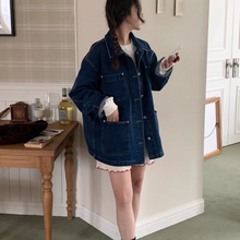 画像をギャラリービューアに読み込む, オシャレな彼に貸してもらったオーバーサイズデニムジャケット_N3493