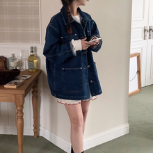 画像をギャラリービューアに読み込む, オシャレな彼に貸してもらったオーバーサイズデニムジャケット_N3493