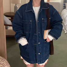画像をギャラリービューアに読み込む, オシャレな彼に貸してもらったオーバーサイズデニムジャケット_N3493