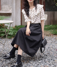 画像をギャラリービューアに読み込む, シャンゼリゼ通りですれ違ったあの子のフリルドットブラウス_N3537