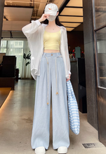 画像をギャラリービューアに読み込む, 南国の楽園で心をほどくような心地よさのワイドパンツ_K0057