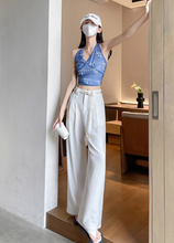 画像をギャラリービューアに読み込む, 南国の楽園で心をほどくような心地よさのワイドパンツ_K0057