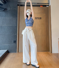 画像をギャラリービューアに読み込む, 南国の楽園で心をほどくような心地よさのワイドパンツ_K0057