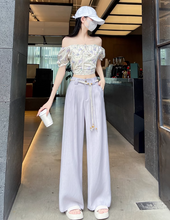 画像をギャラリービューアに読み込む, 南国の楽園で心をほどくような心地よさのワイドパンツ_K0057