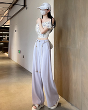 画像をギャラリービューアに読み込む, 南国の楽園で心をほどくような心地よさのワイドパンツ_K0057