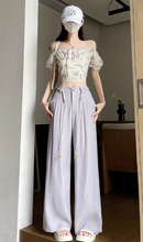 画像をギャラリービューアに読み込む, 南国の楽園で心をほどくような心地よさのワイドパンツ_K0057