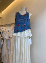 画像をギャラリービューアに読み込む, 草花の標本をそっとまとうノースリーブトップス_K0063