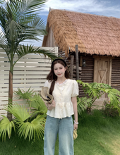 画像をギャラリービューアに読み込む, ハワイのコンドミニアムで過ごす朝にぴったりのブラウス_K0076