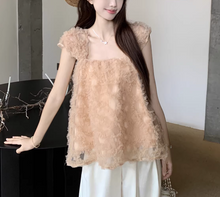 画像をギャラリービューアに読み込む, 花びらみたいなふわもこブラウスで、恋が始まる日のコーデセット_K0094