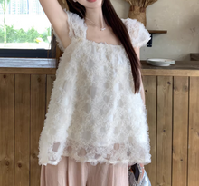 画像をギャラリービューアに読み込む, 花びらみたいなふわもこブラウスで、恋が始まる日のコーデセット_K0094