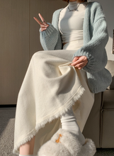 画像をギャラリービューアに読み込む, ニットの温度で優しく包まれる、アトリエ通いのスカート_K0134