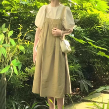 画像をギャラリービューアに読み込む, 夏の風に髪をなびかせ、彼と手を繋いだ木漏れ日デートワンピース_K0151