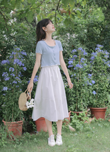 画像をギャラリービューアに読み込む, 麦わら帽子と笑顔の記憶、ひと夏のきらめきを纏うフリルトップス_K0157